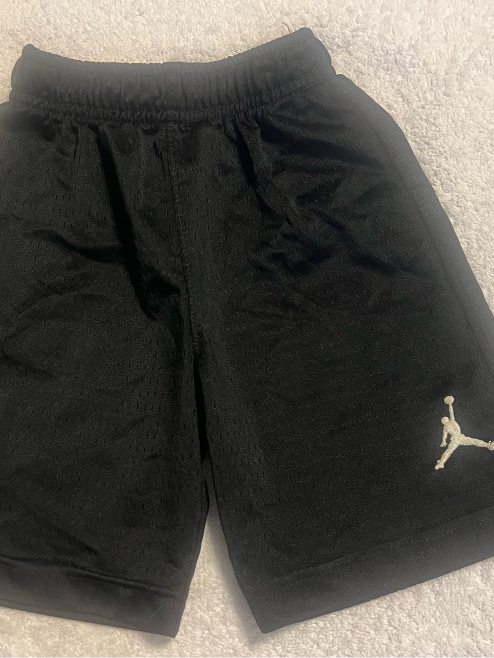 Jordan Men’s Black Athletic Shorts with White Jumpman